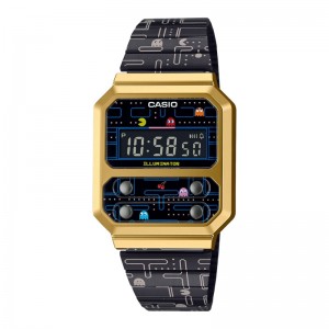 Men CASIO A100WEPC-1B CALCULATOR | QEJAC-6705