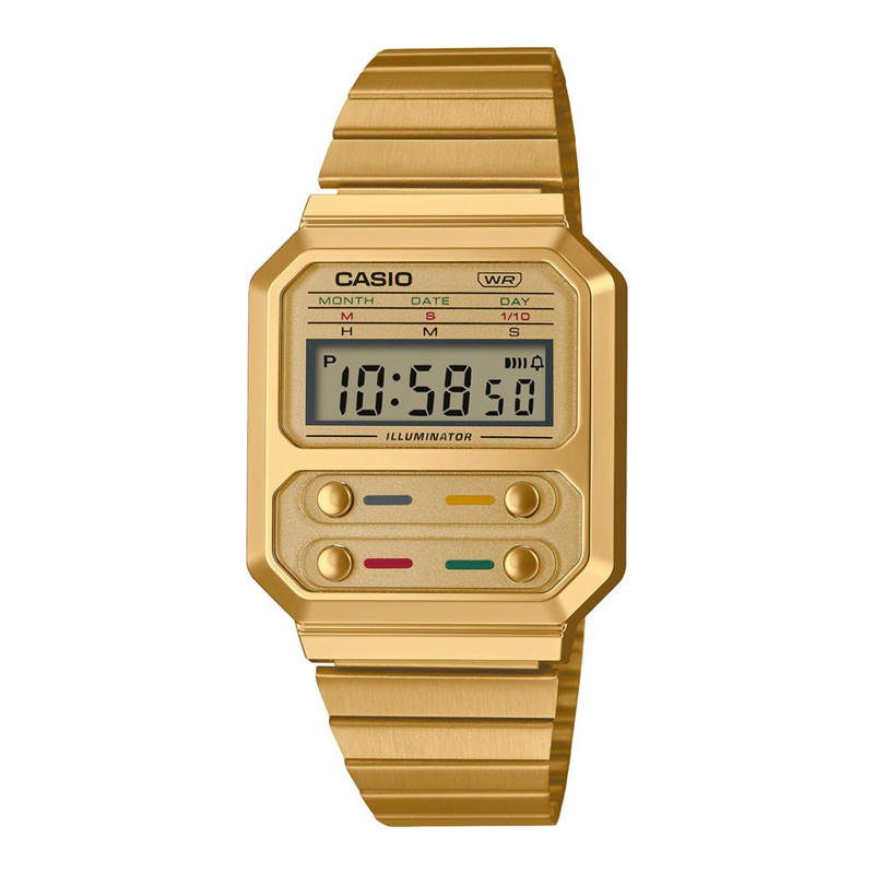 Men CASIO A100WEG-9AVT CALCULATOR | XAHMU-5176