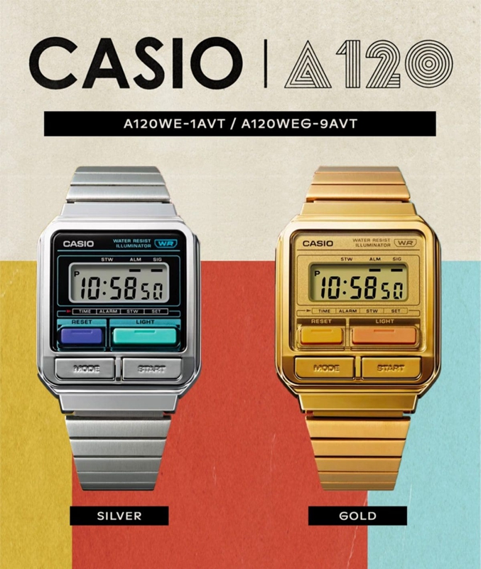 Men CASIO A120WE-1AVT CALCULATOR | SKXAB-5364