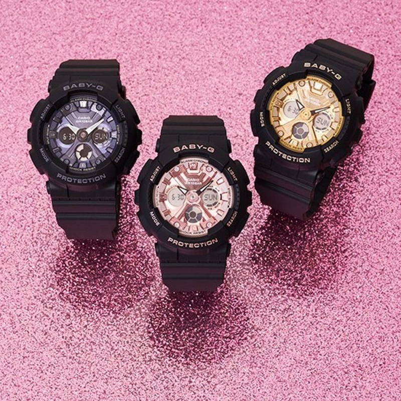 Women CASIO BA130-1A4 BABY-G | XYEVR-2519