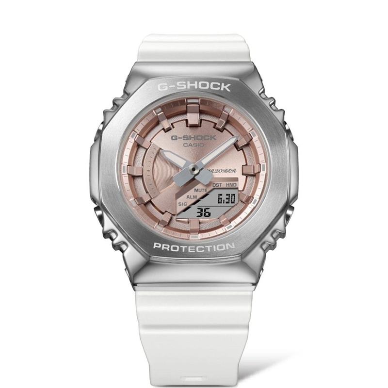 Women CASIO GMS2100WS-7A G-SHOCK | FPOYI-4023